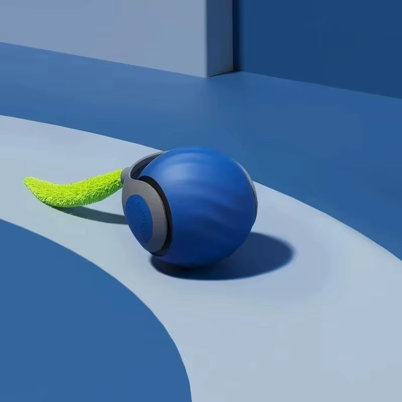 Smart Rolling Cat Toy with Faux Tail