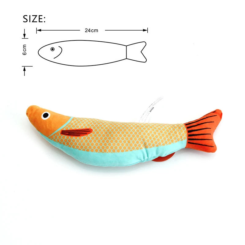 WiggleWhiskers Plush Fish