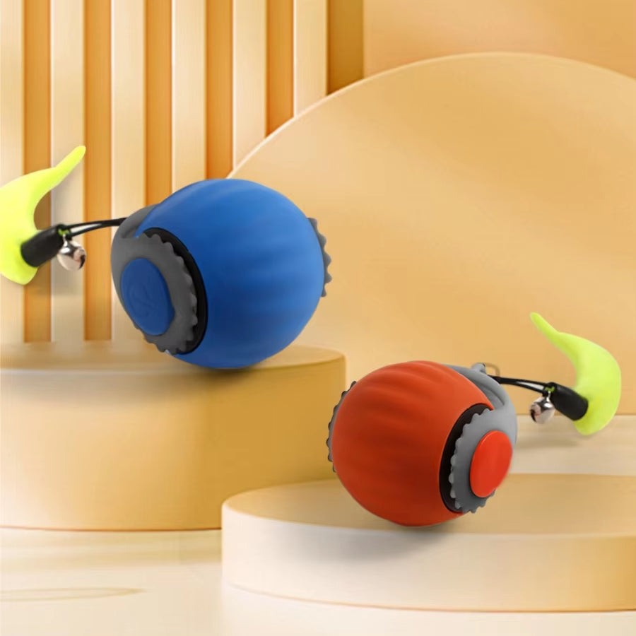Smart Rolling Cat Toy with Faux Tail