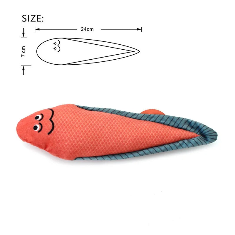 WiggleWhiskers Plush Fish