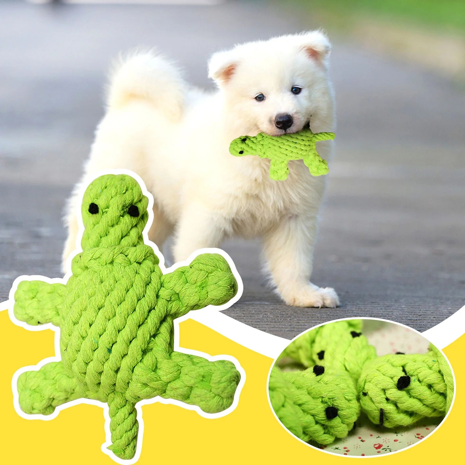 Turtle Rope Chew Toy